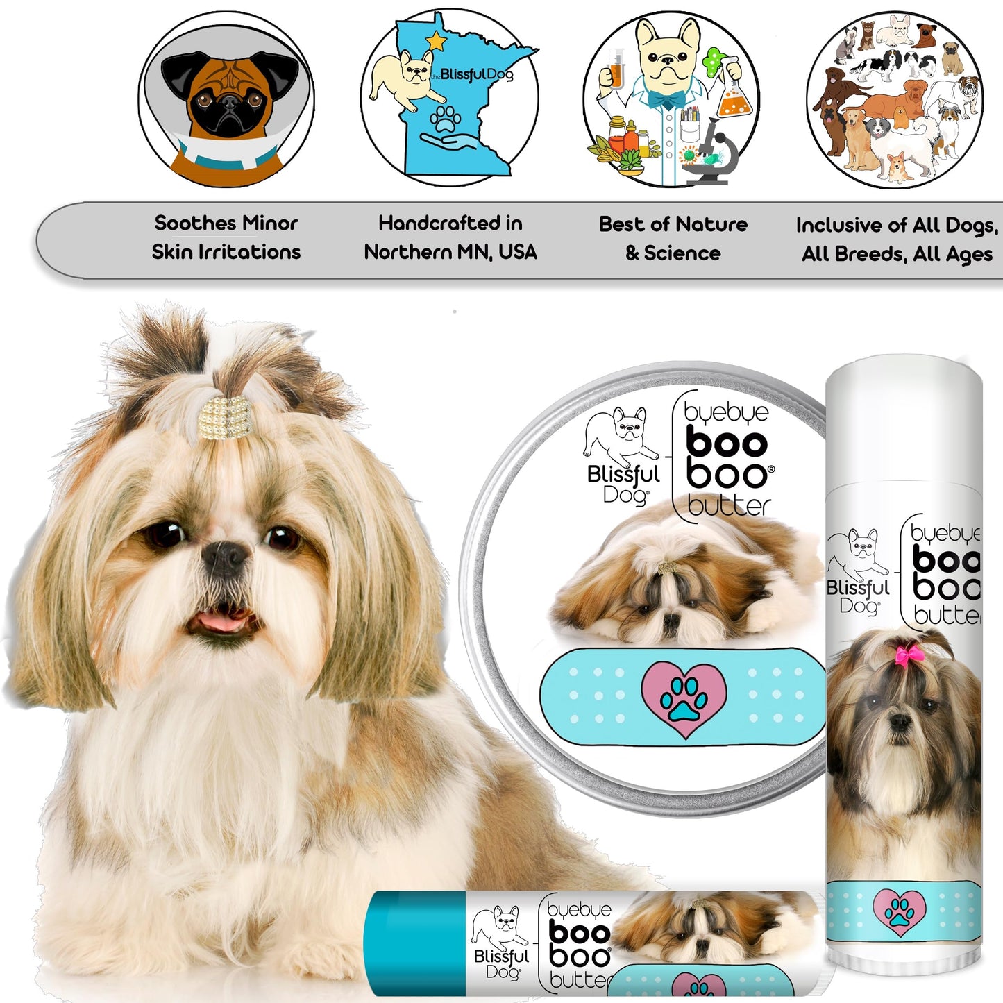 The Blissful Dog Shih Tzu Boo Butter, 4 oz Beauty and Personal Care The Blissful Dog