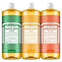 Dr. Bronner's Pure-Castile Magic Liquid Soap - Made with Organic Oils 32 oz (3-Pack) Almond, Citrus, Tea Tree, Body Wash, Face, Dish, Laundry, Pet Beauty & Personal Care Dr. Bronner's