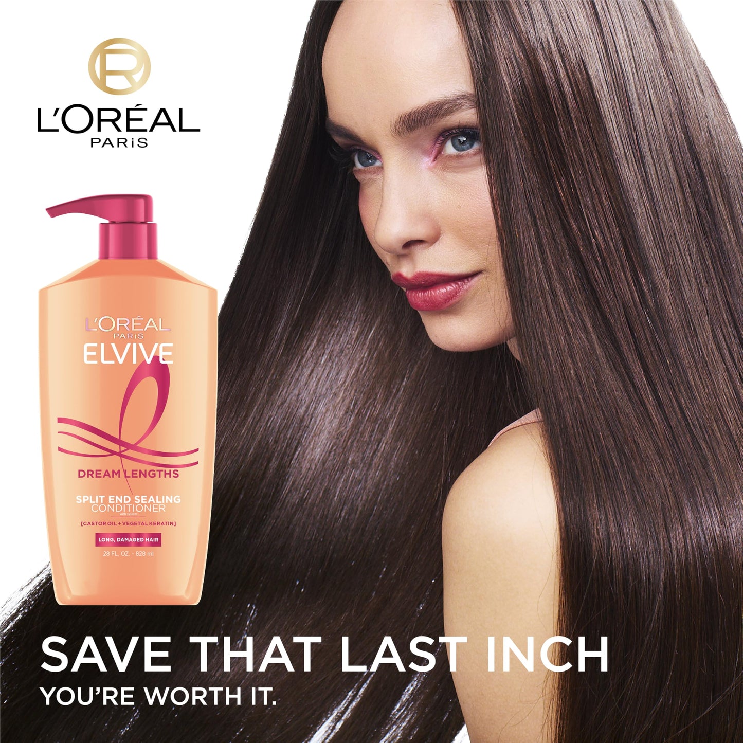 L'Oreal Paris Elvive Dream Lengths Super Detangling Conditioner With Fine Castor Oil and Vitamins B3 and B5 for Long, Damaged Hair, Instantly Beauty & Personal Care L'Oreal Paris