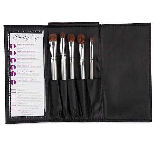 Coastal Scents Smoky Eyes Brush Set, 0.17-Inch, 2.82-Ounce Beauty & Personal Care Coastal Scents