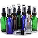 Vivaplex, 12, Assorted Colors, 2 oz Glass Bottles, with Black Fine Mist Sprayers Beauty & Personal Care Vivaplex