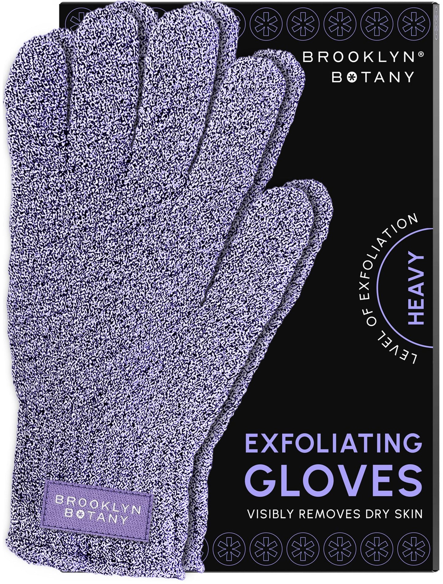 Brooklyn Botany Exfoliating Gloves for Bath and Shower - Heavy Duty Exfoliating Body Scrubber for Massage and Dead Skin Remover for Body - 1 Pair Beauty & Personal Care Brooklyn Botany