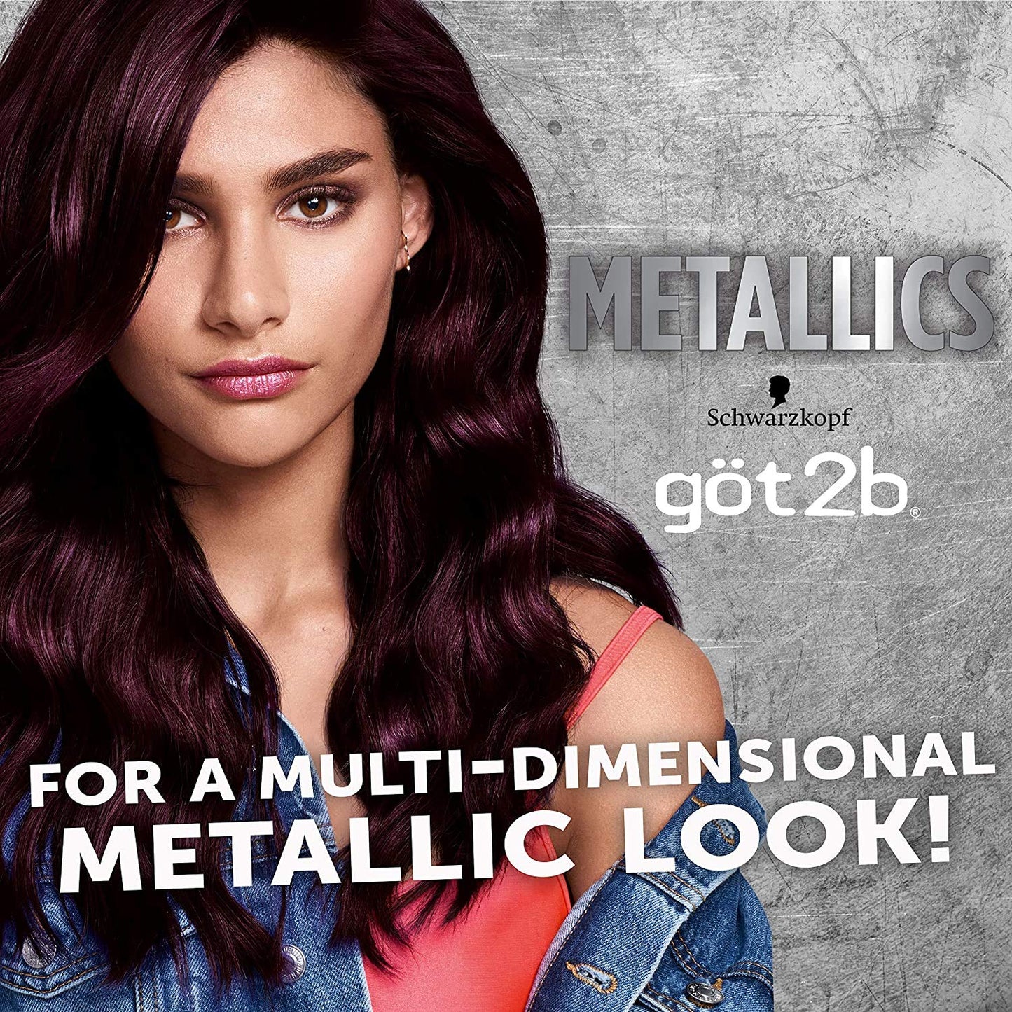 Schwarzkopf Got2b Metallics Permanent Hair Color, M49 Smoky Violet Beauty & Personal Care Got2B