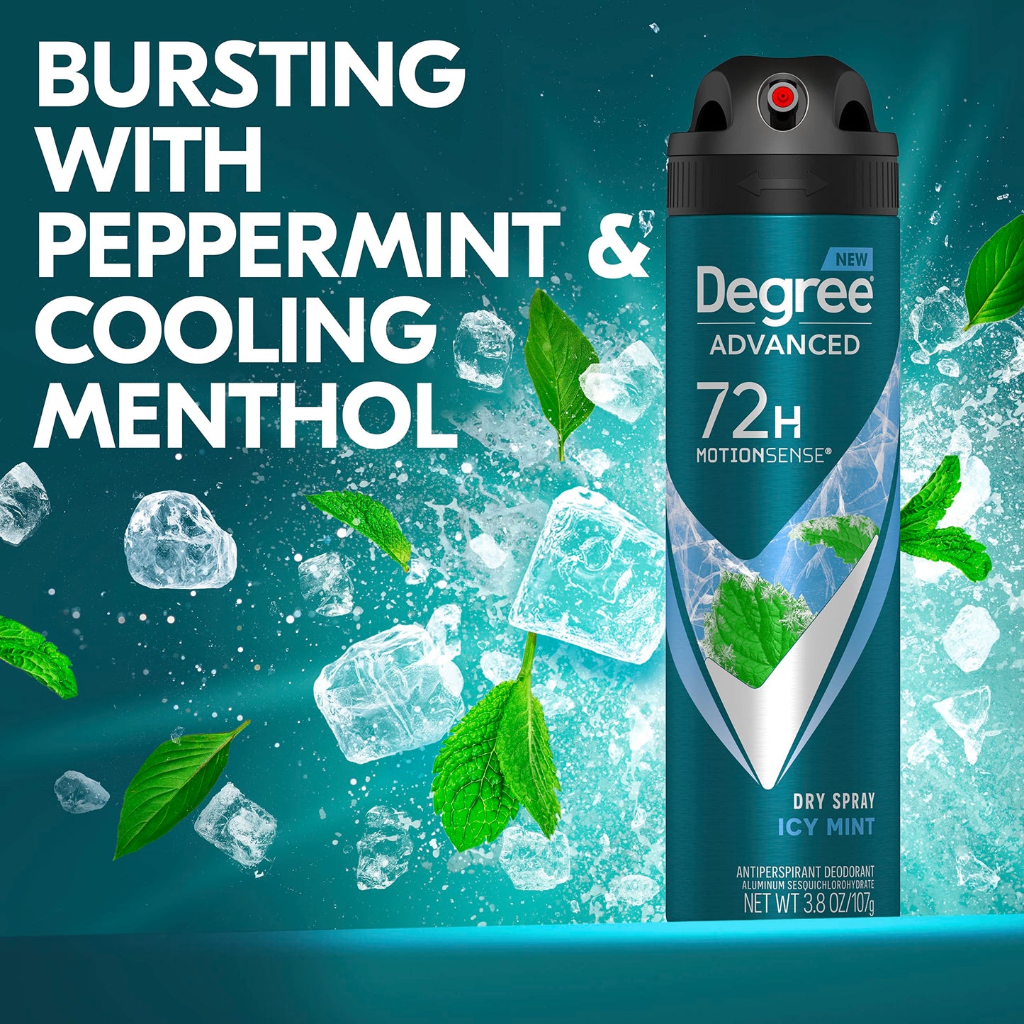 Degree Men Advanced Antiperspirant Deodorant Dry Spray Icy Mint 3 Count 72-Hour Sweat and Odor Protection Deodorant For Men With MotionSense Beauty and Personal Care Degree