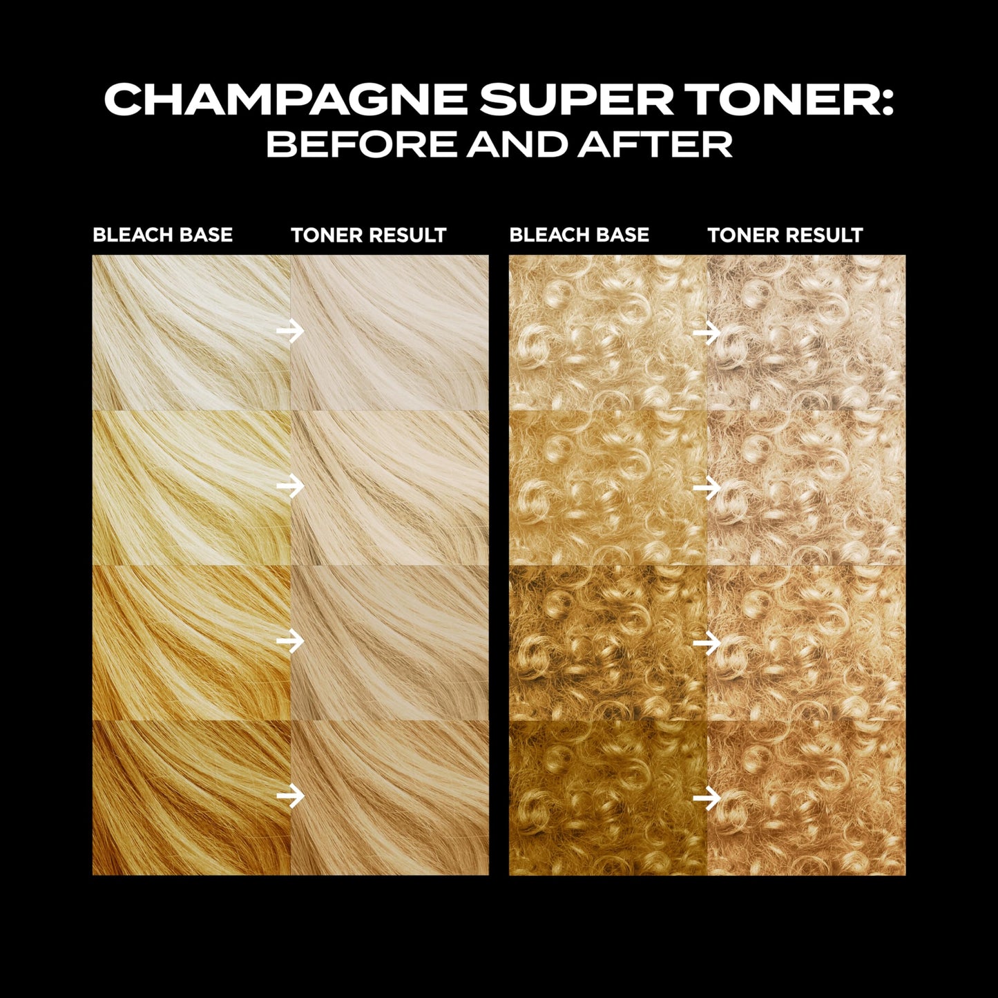 Bleach London Champagne Super Toner Kit - Ammonia-Free Toning for Golden Hour Blonde Finish - Ideal for Neutralising brassiness - with Smooth Beauty & Personal Care Bleach London