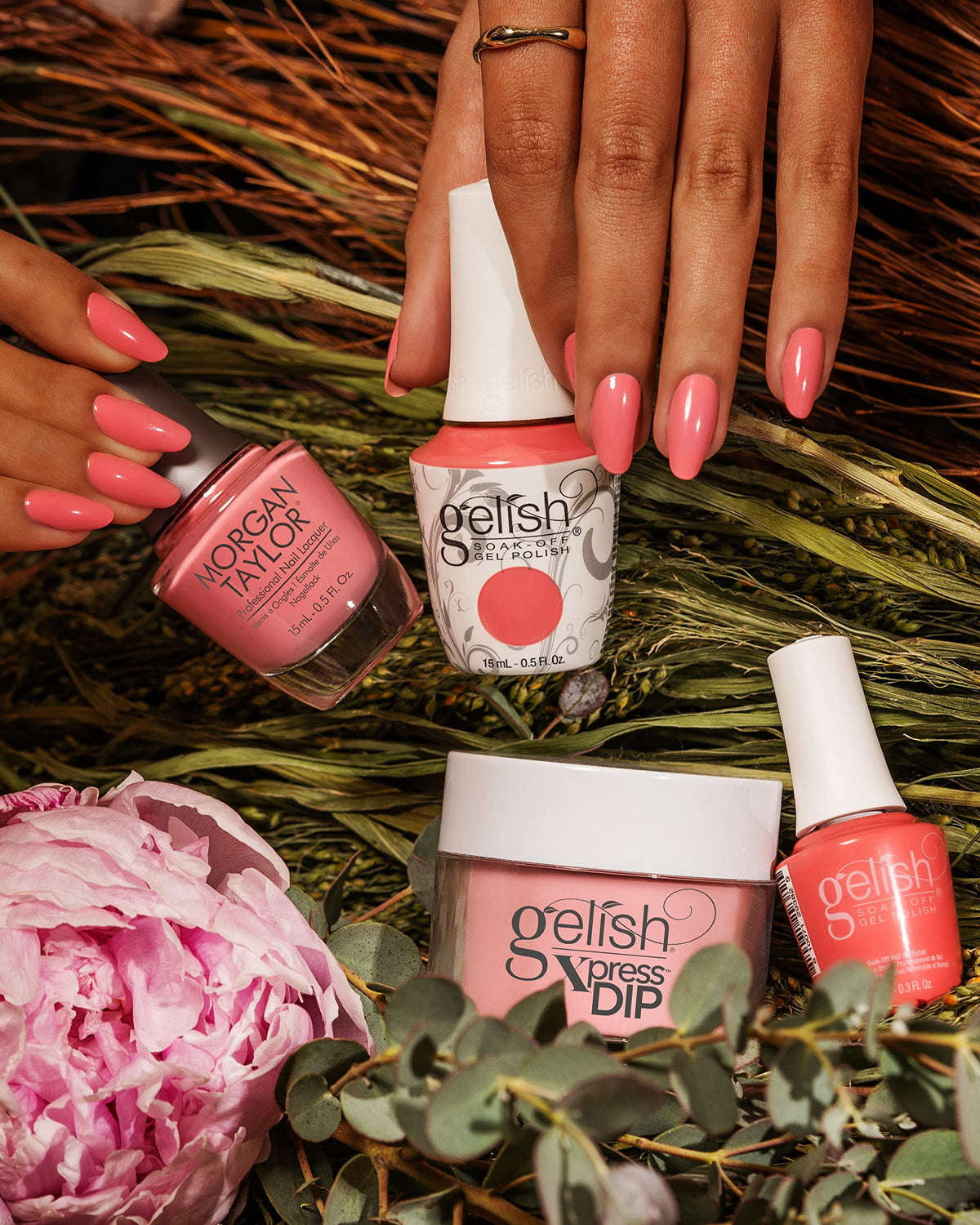 Gelish Full Bloom Collection Xpress Dip N Brush Powder Nail Manicure - Plant One On Me, 1.5 oz
