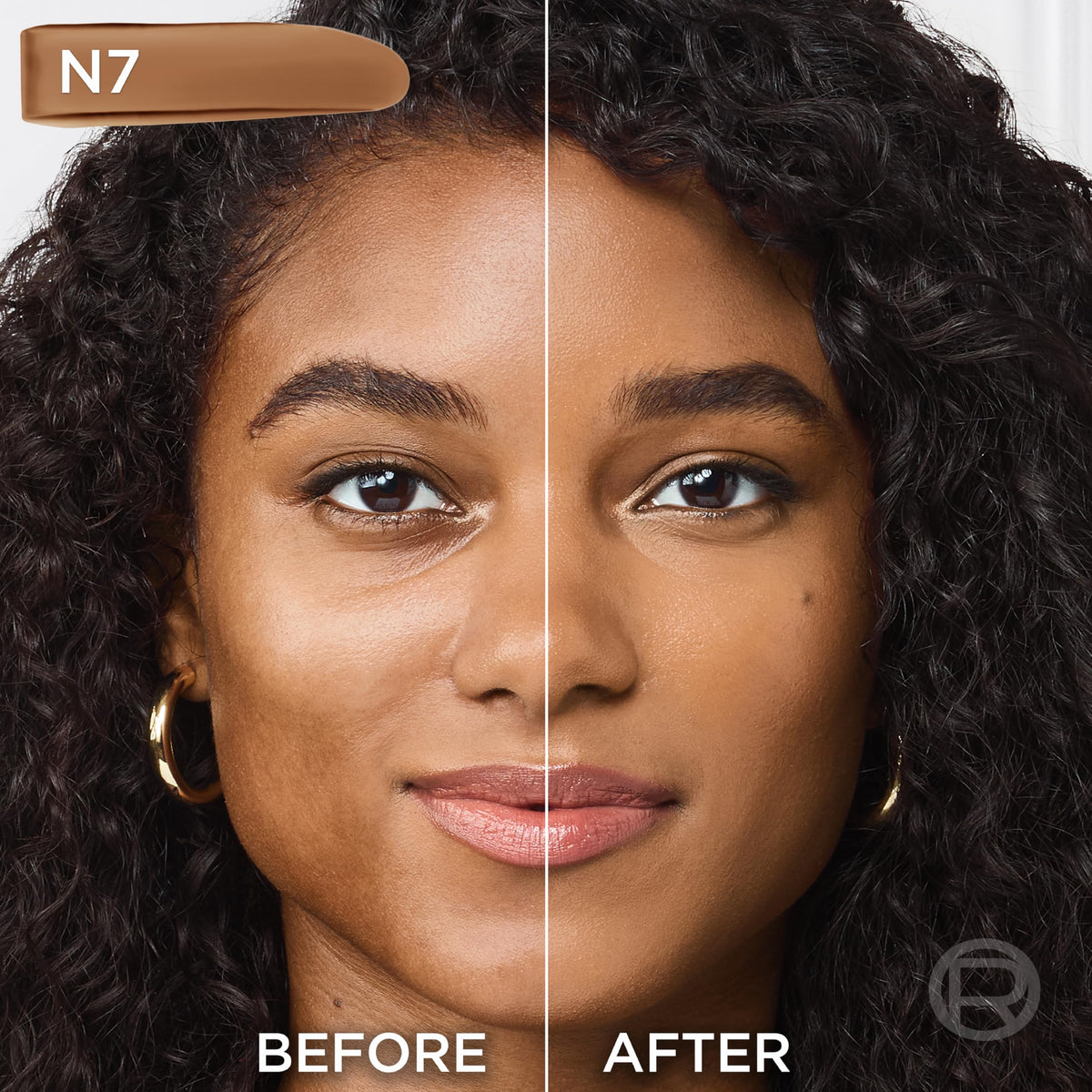 L'Oreal Paris True Match Super-Blendable Foundation, Medium Coverage Liquid Foundation Makeup, N7, Medium Deep, 1 Fl Oz