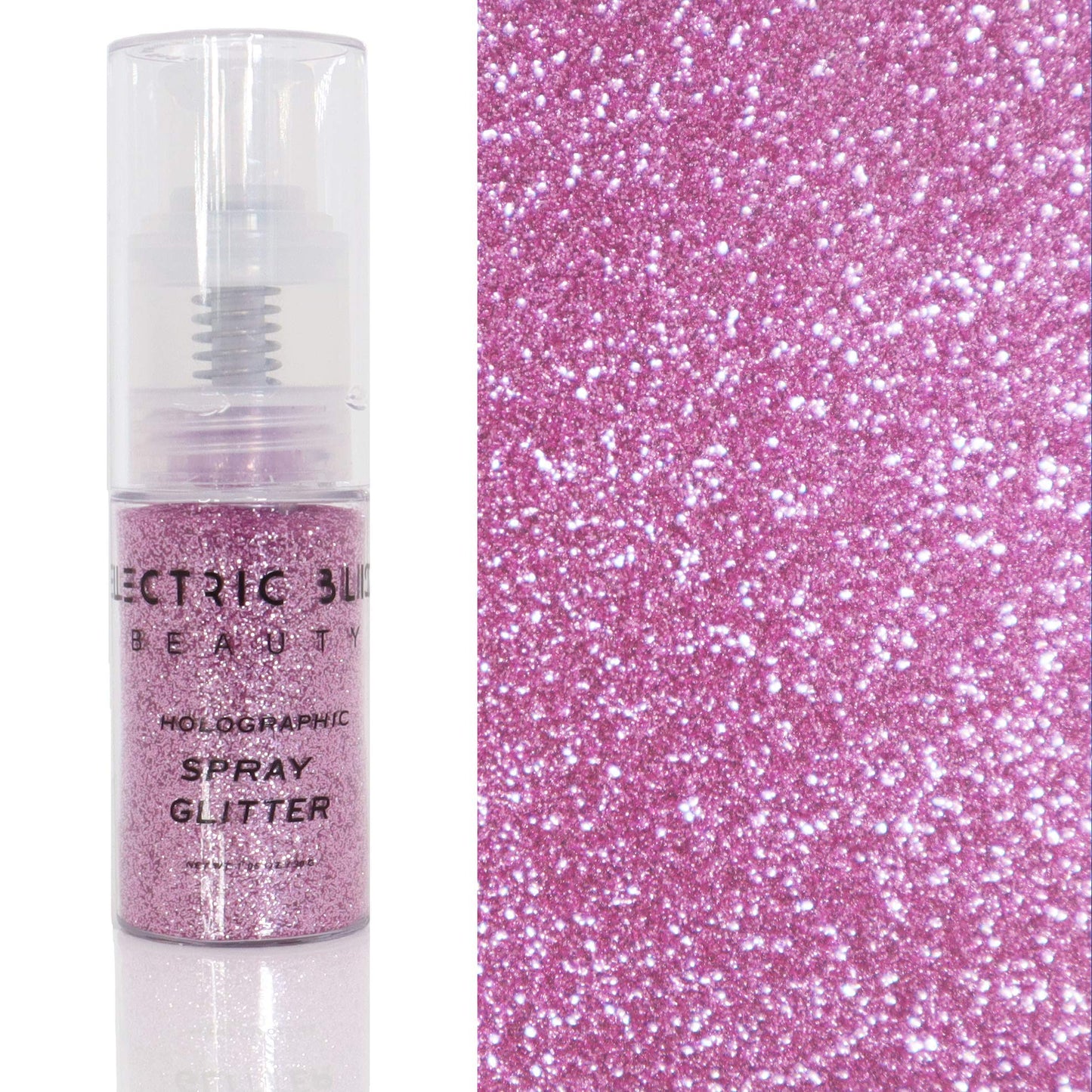 Pink Holographic Glitter - 30g Loose Glitter Spray - Face, Hair, Eye and Body Glitter for Women. Rave and Festival Accessories Beauty & Personal Care Electric Bliss Beauty