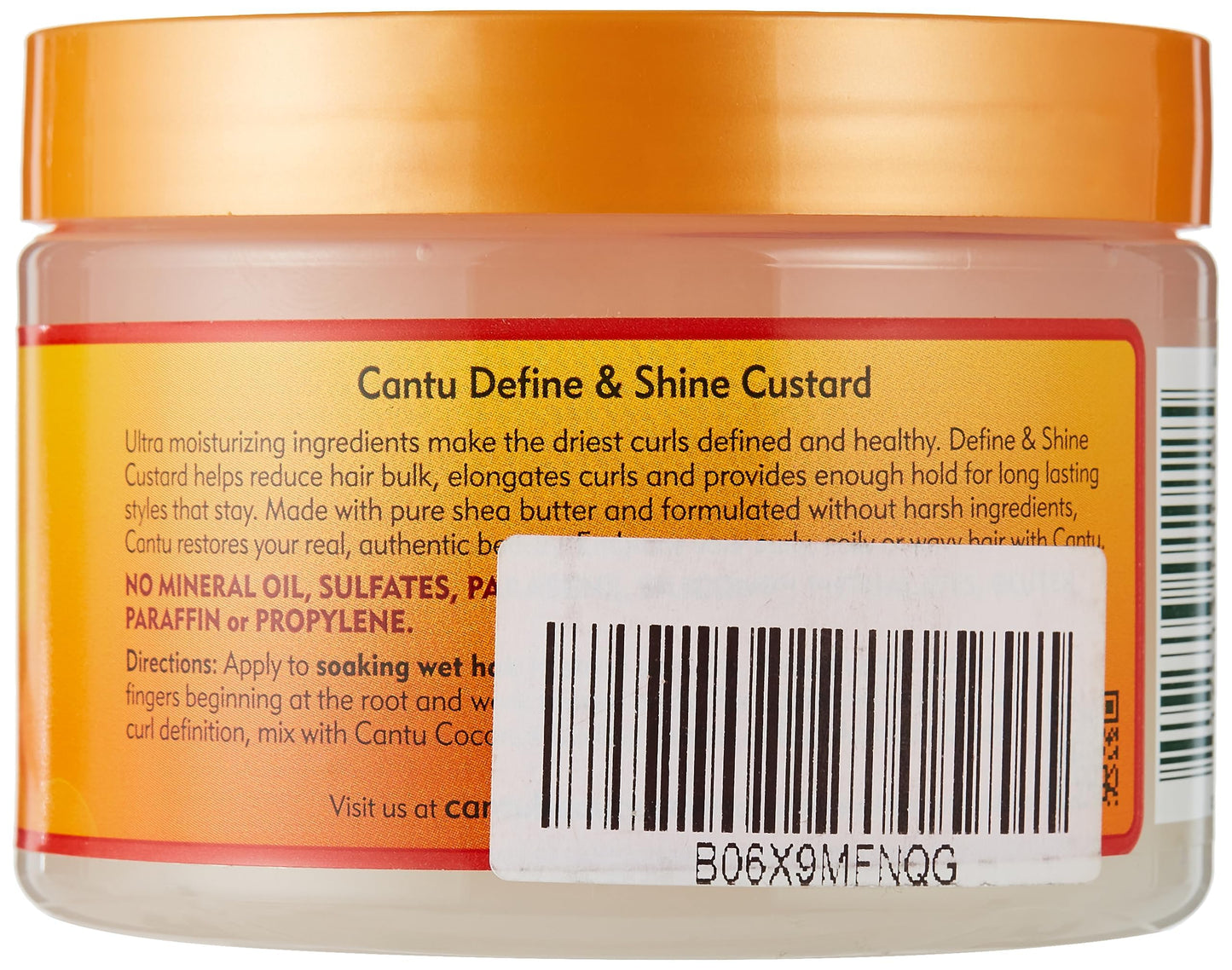 Cantu Natural Hair Define & Shine Custard 12 Ounce Jar (354ml) (2 Pack) Beauty & Personal Care Cantu