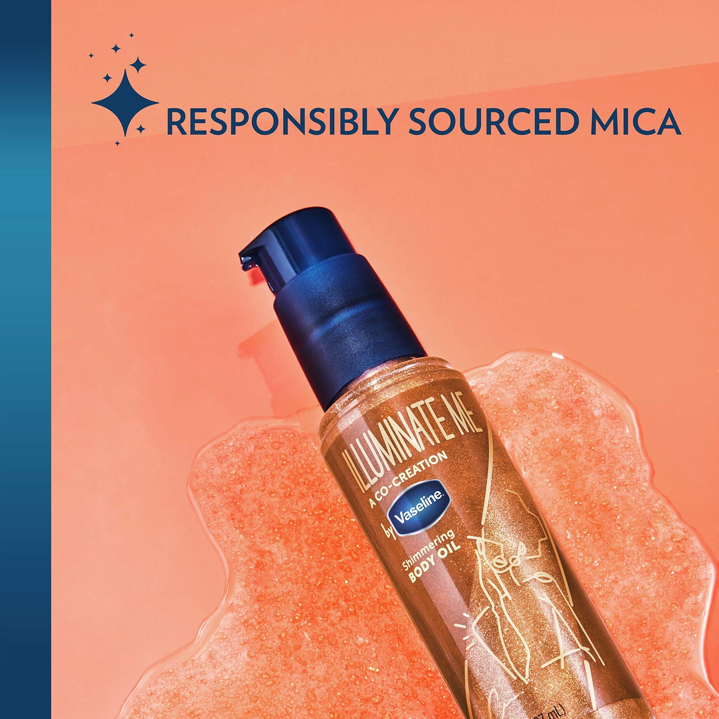 Vaseline Illuminate Me Shimmering Body Oil Created for Melanin Rich Skin, Illuminates Skin with Finishing Touch of Shimmer for Glowing Skin 3.3 oz Beauty & Personal Care Vaseline
