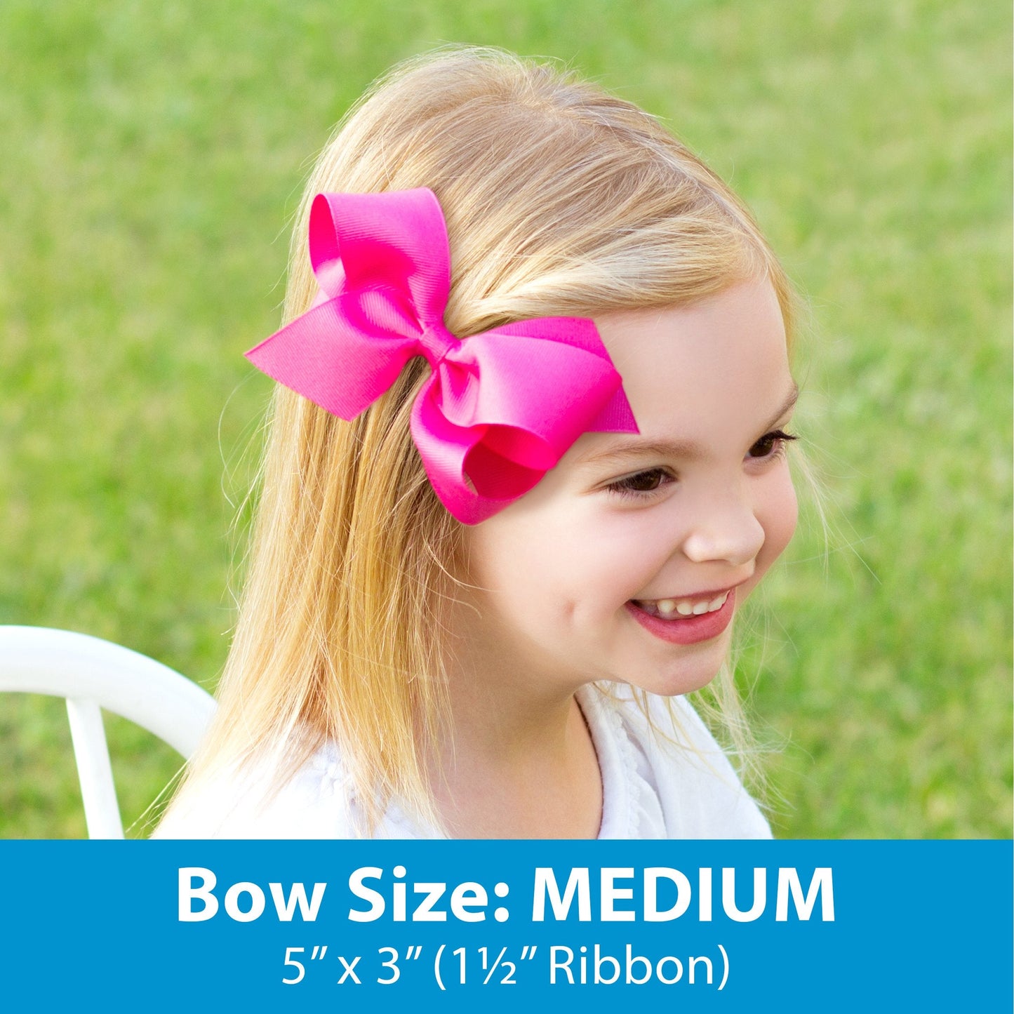 Wee Ones Girls' Plain Wrap Classic Grosgrain Hair Bows on a WeeStay No-Slip Hair Clip, Handmade, Medium, Cranberry Beauty & Personal Care Wee Ones