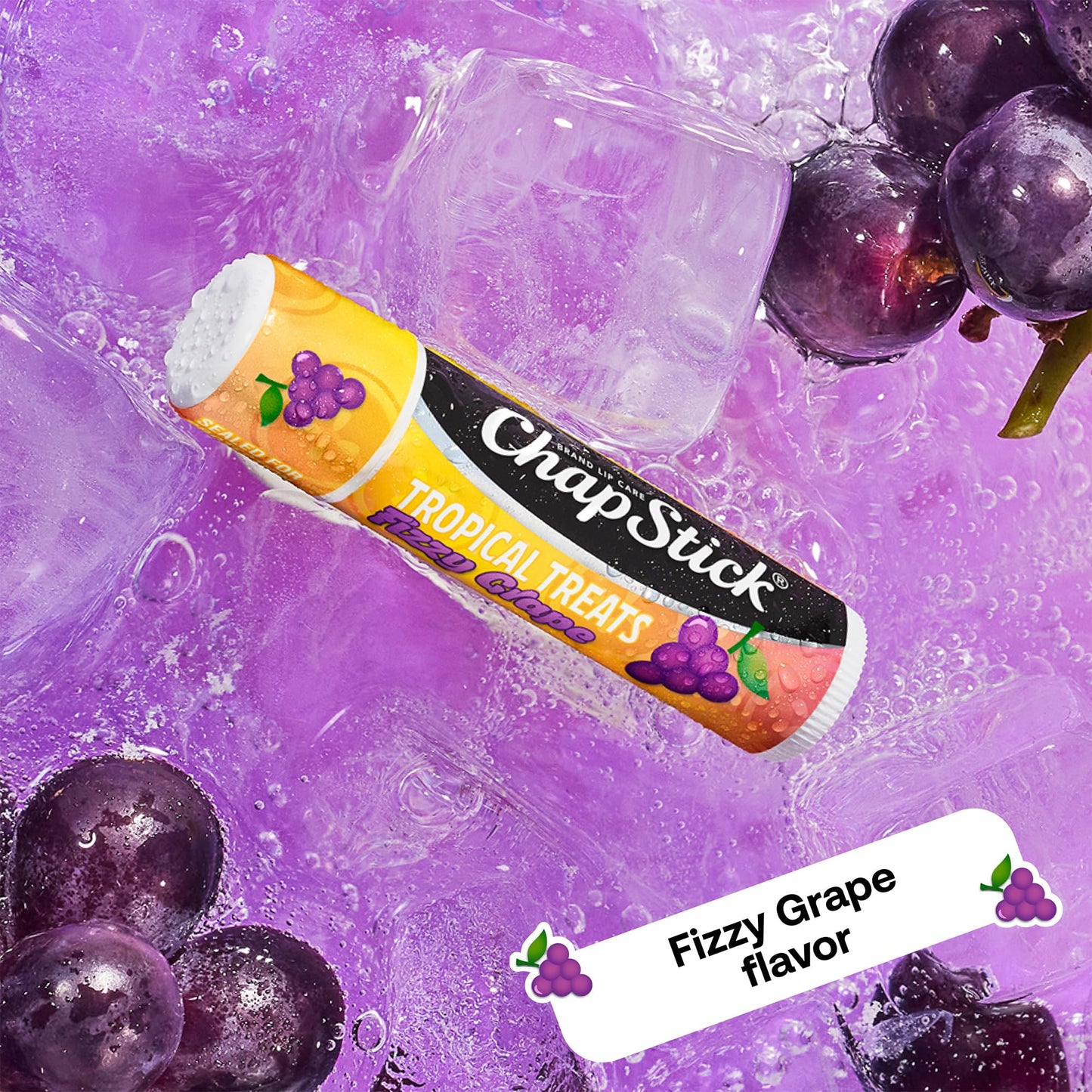 ChapStick Lip Care, Tropical Treats Collection (9 Sticks) - Electric Tangerine, Fizzy Grape & Zingy Watermelon Lip Balm, 0.15 Oz Ea Beauty and Personal Care ChapStick