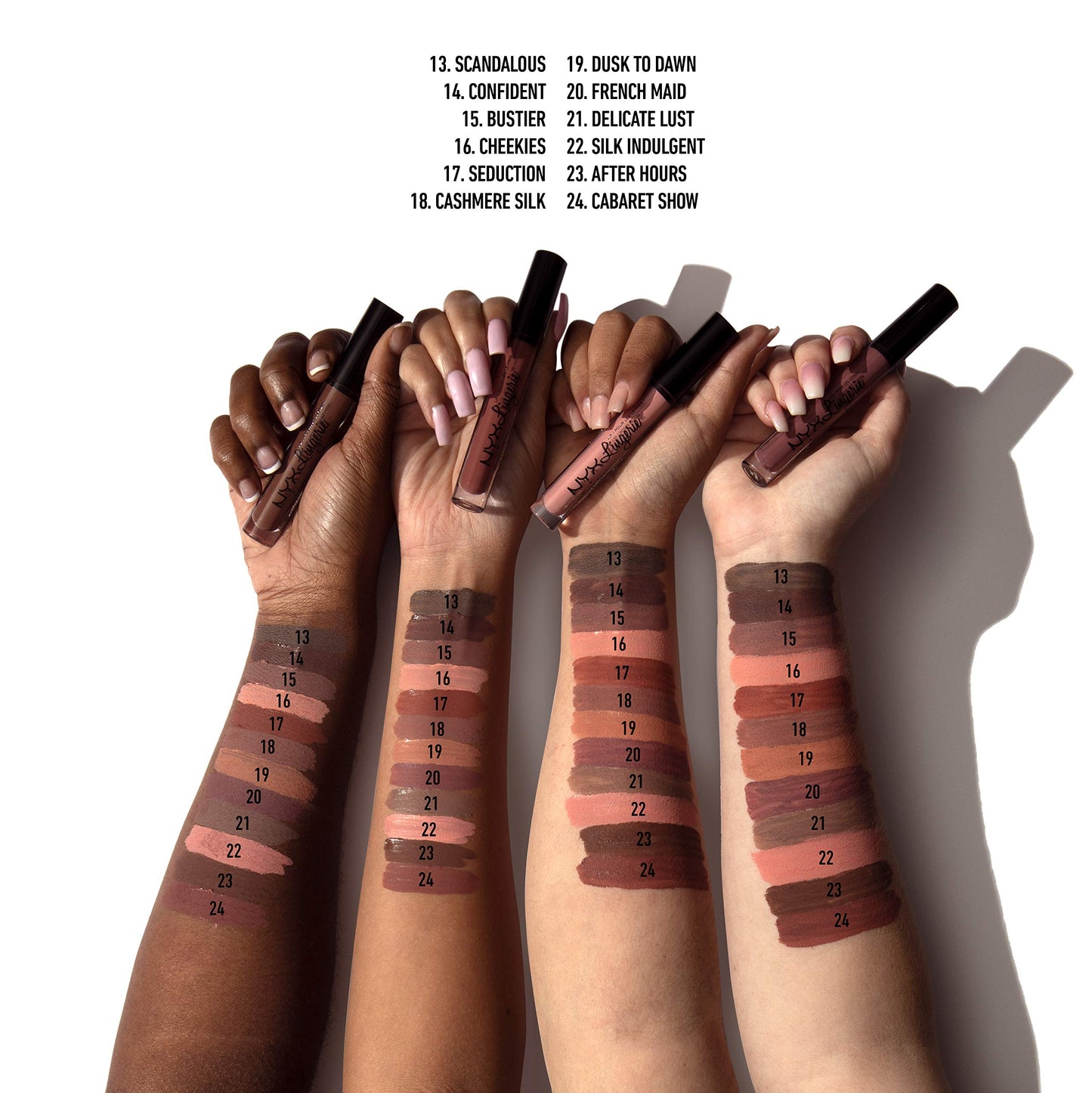 NYX PROFESSIONAL MAKEUP Lip Lingerie Matte Liquid Lipstick - Delicate Lust (Greige) Beauty & Personal Care NYX PROFESSIONAL MAKEUP
