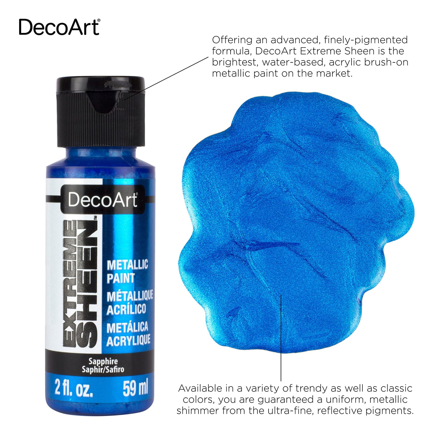 DecoArt Extreme Sheen Paint -Aquamarine, 2 Fl Oz (Pack of 1) Beauty & Personal Care DecoArt