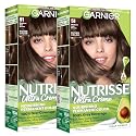 Garnier Nutrisse Ultra Crème Hair Color, Permanent Hair Dye with 100% Gray Coverage, Vegan & Cruelty-Free, 51 Medium Ash Brown (Cool Tea), 2 Count Beauty & Personal Care Garnier