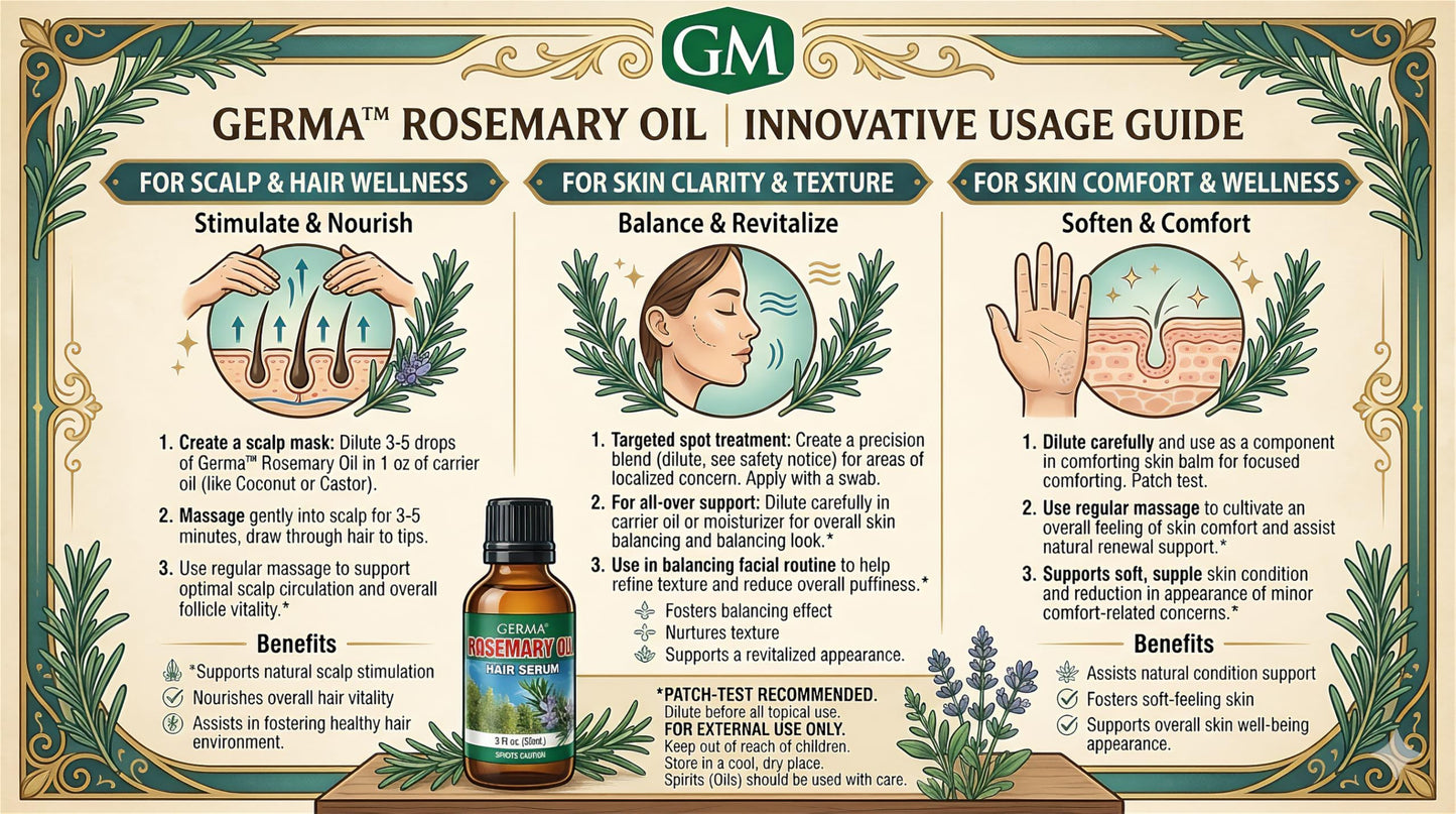 112-08 Germa® Rosemary Oil (Romero) - 2oz Beauty & Personal Care Germa