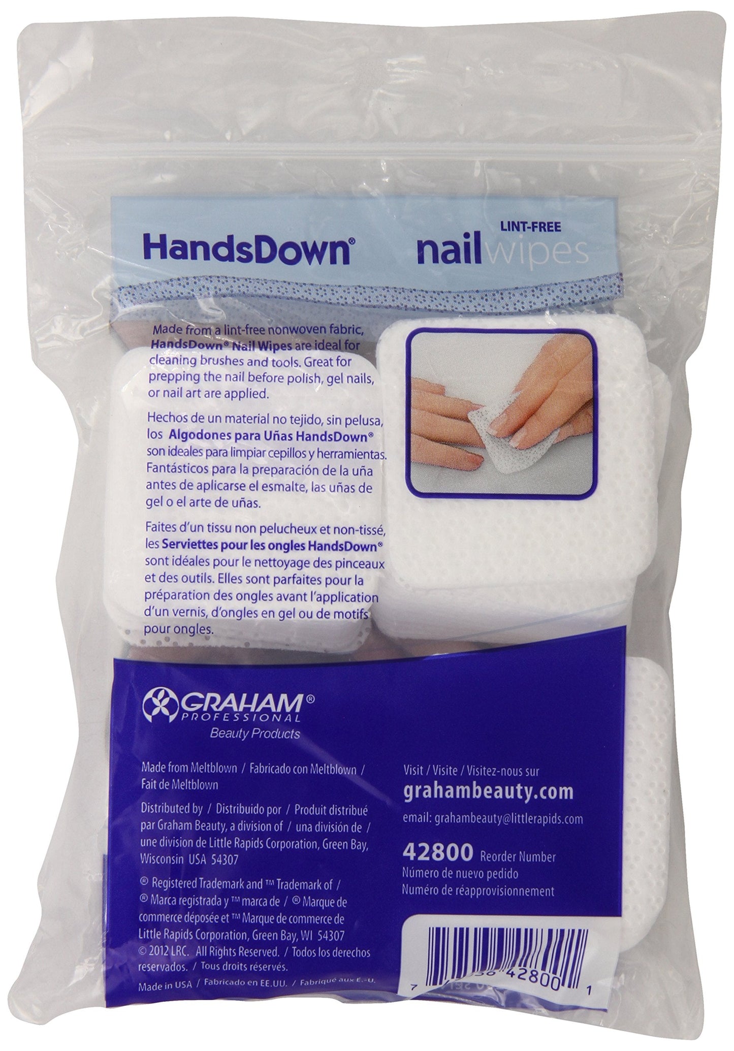 Graham Hands Down Nail Wipes, 200 Count Beauty & Personal Care KENT