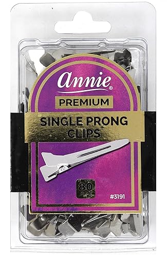 Annie Single Prong Clips, 80 Count Beauty & Personal Care Annie
