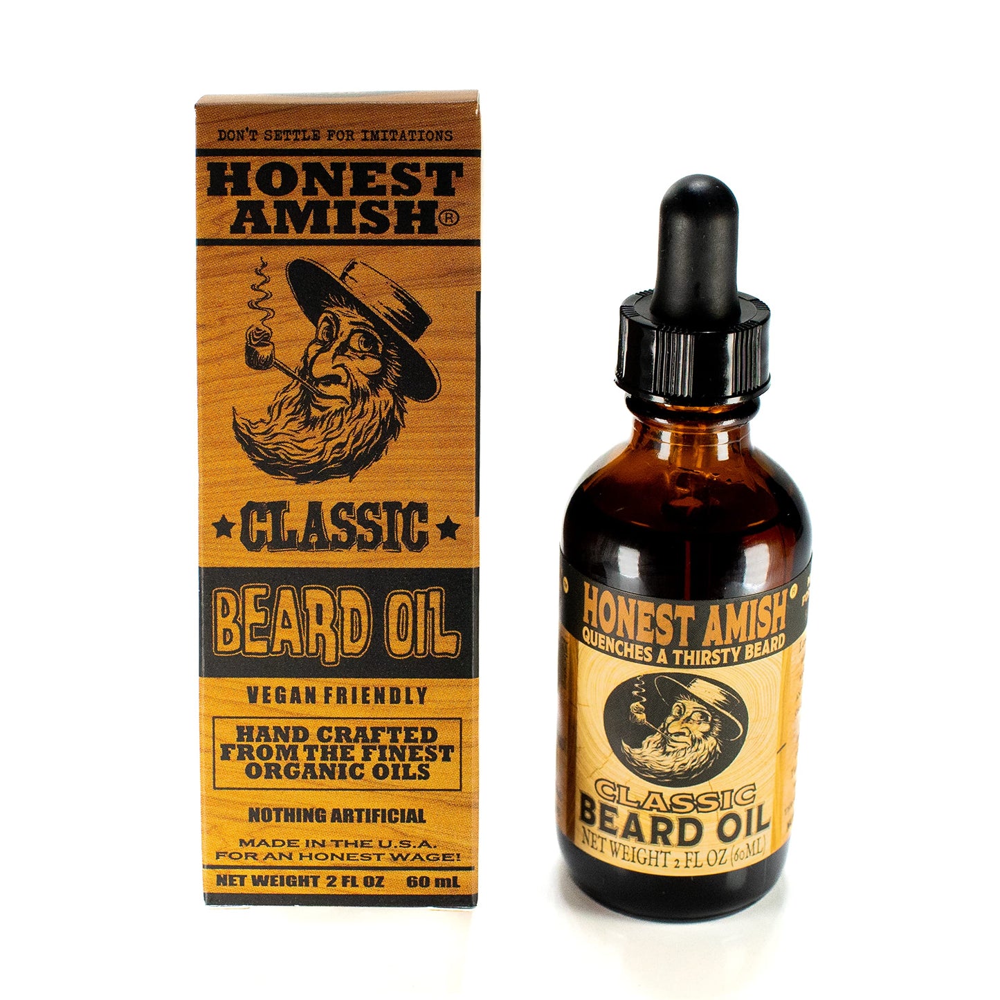 Honest Amish - Classic Beard Oil - 2 Ounce Beauty & Personal Care Honest Amish