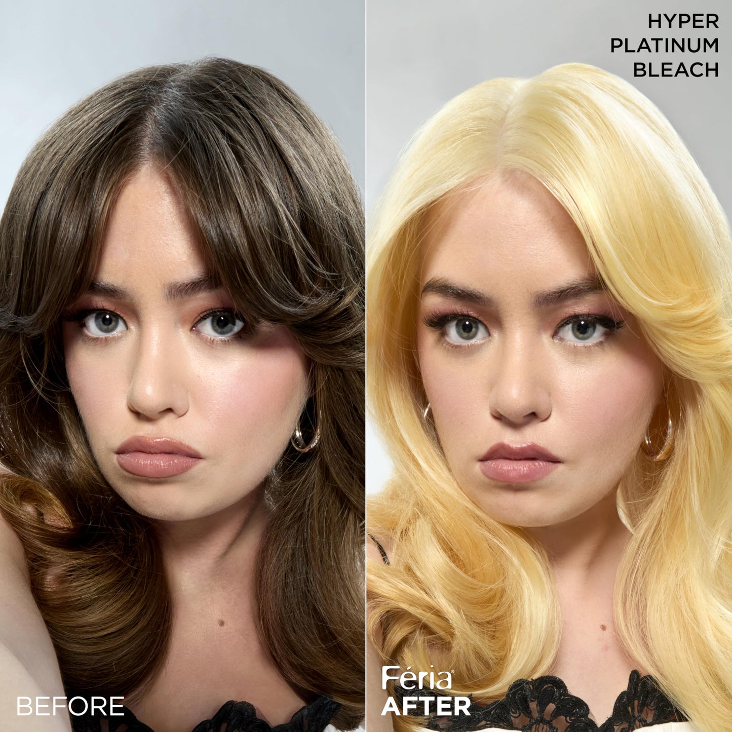 L'Oreal Paris Feria Hyper Platinum Advanced Lightening System Hair Bleach, Lifts Up To 8 Levels, Includes Anti Brass Purple Conditioner, 1 Hair Dye Beauty & Personal Care L'Oreal Paris