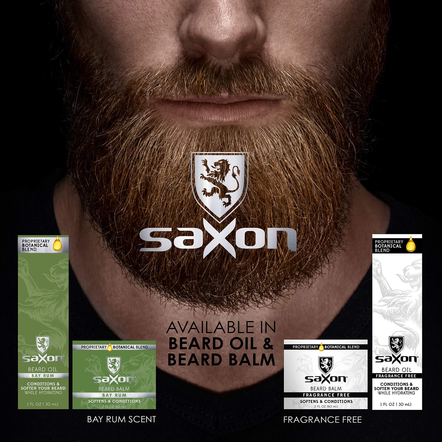 Saxon Beard Oil, Fragrance Free Beauty & Personal Care Saxon