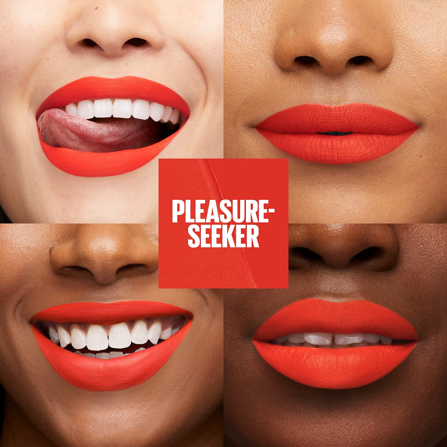 Maybelline Super Stay Matte Ink Liquid Lip Color, Moodmakers Lipstick Collection, Long Lasting, Transfer Proof Lip Makeup, Pleasure Seeker, Red, 1 Beauty & Personal Care MAYBELLINE