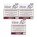 iENVY 3D Individual Lash Knot Free Ultra Black 2X Volume (3 Pack Medium) Beauty & Personal Care i•ENVY