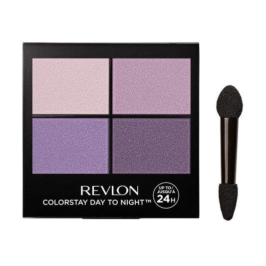 Revlon ColorStay Day to Night Eyeshadow Quad Palette with Transitional Shades, Stocking Stuffer for Her, Buttery Soft Feel, 530 Seductive, 0.16 Oz Beauty & Personal Care REVLON