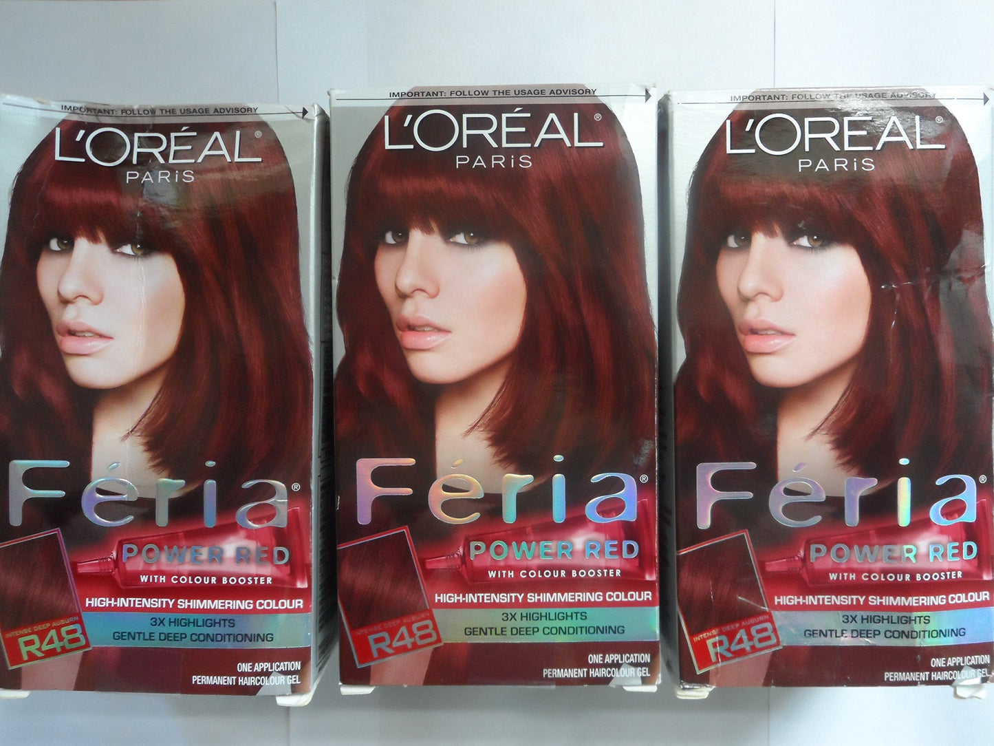 L'Oreal Paris Feria Pr Red Velvet, Size 1ct, Gel, Permanent, Auburn, R48 Intense Deep Auburn, Vegan, Tube, 1 Count Beauty & Personal Care L'Oreal Paris