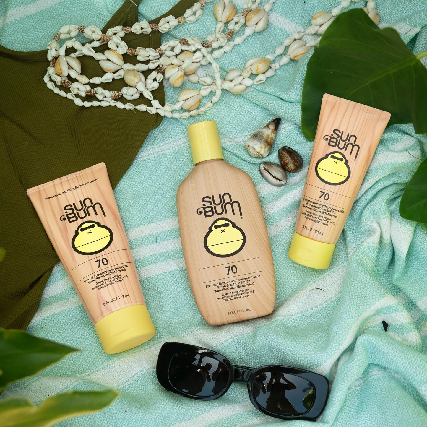 Sun Bum Original SPF 70 Sunscreen Body Lotion - Broad Spectrum Moisturizing Sunscreen with Vitamin E - Hawaii 104 Act Compliant (Made without Beauty & Personal Care Sun Bum