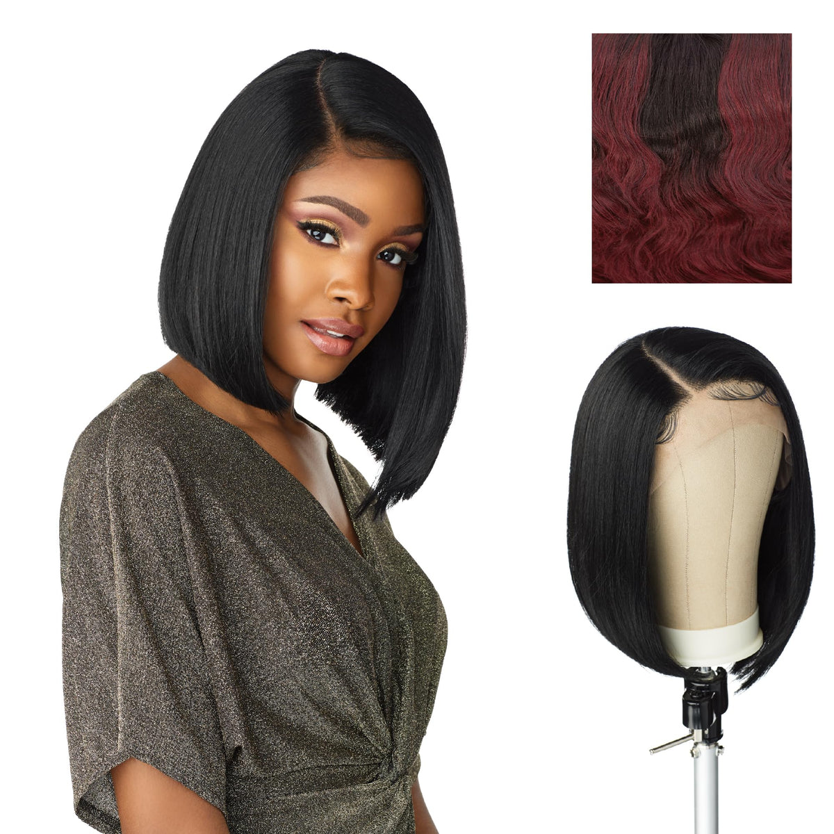 Sensationnel Butta LaceWig-Unit 1, MP/WINE