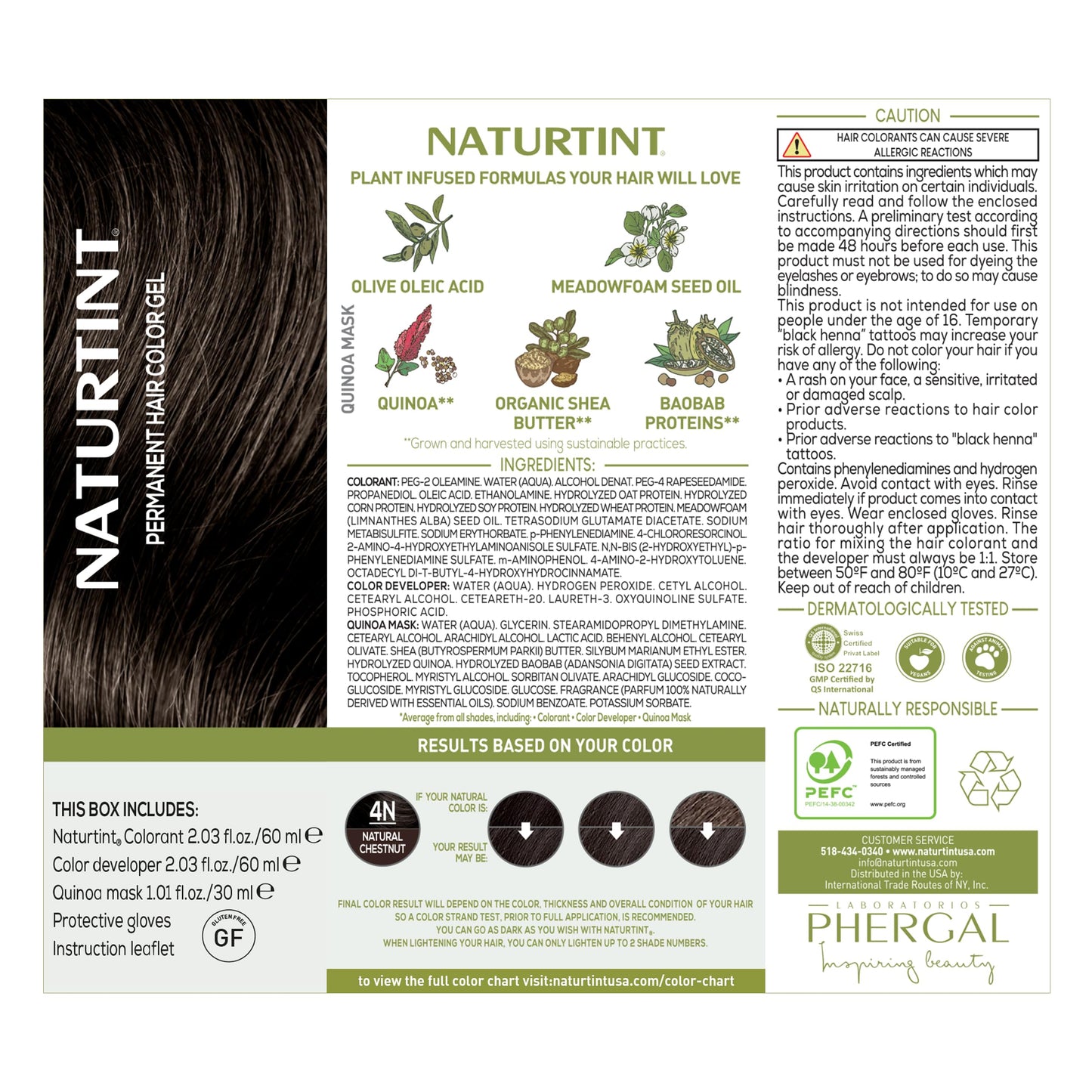 Naturtint 4N Natural Chestnut Permanent Hair Color (Pack of 6), Ammonia Free, Vegan, Cruelty Free, up to 100% Gray Coverage, Long Lasting Results Beauty & Personal Care Naturtint