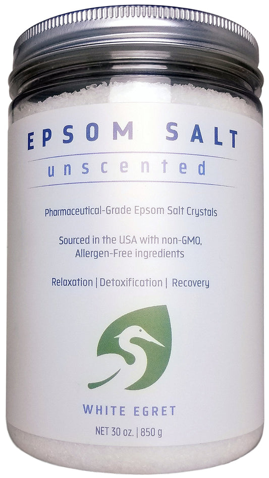 White Egret Pharmaceutical Grade Bath Epsom Salt, 30 Ounce Beauty & Personal Care White Egret