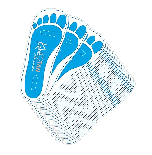 60 Pairs(120feets) Spray Tan Feet Pads Disposable & Economic Blue Feet pads for Spray tanning,Use in Tanning booth,Sunless Tanning at Home or Beauty Beauty & Personal Care KOBBTAN