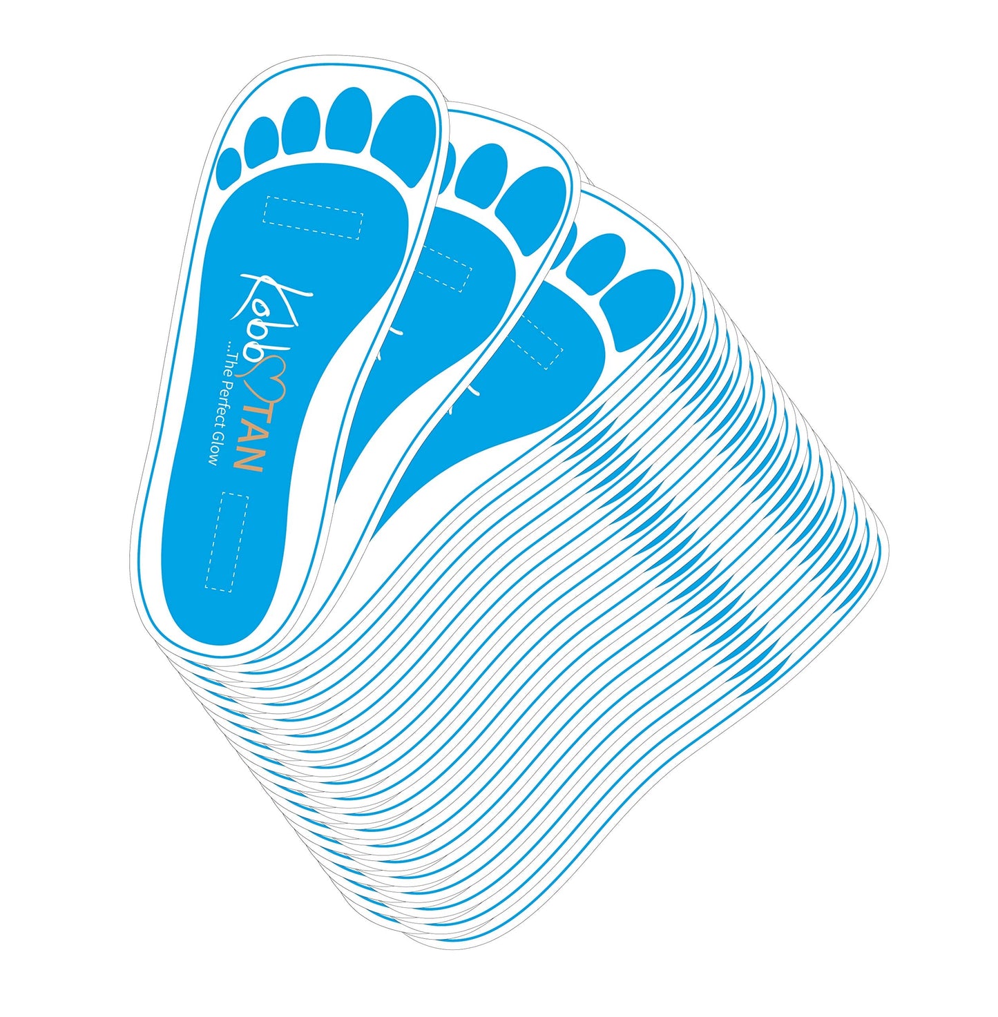 60 Pairs(120feets) Spray Tan Feet Pads Disposable & Economic Blue Feet pads for Spray tanning,Use in Tanning booth,Sunless Tanning at Home or Beauty Beauty & Personal Care KOBBTAN