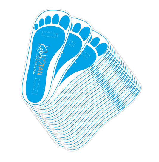 60 Pairs(120feets) Spray Tan Feet Pads Disposable & Economic Blue Feet pads for Spray tanning,Use in Tanning booth,Sunless Tanning at Home or Beauty Beauty & Personal Care KOBBTAN