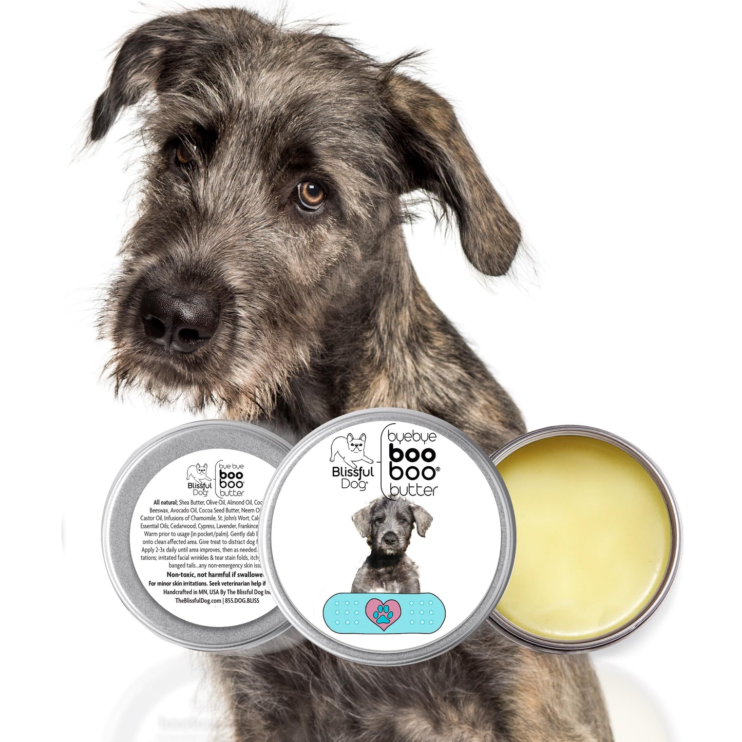 The Blissful Dog Irish Wolfhound Boo Boo Butter, 4 Ounce Beauty and Personal Care The Blissful Dog
