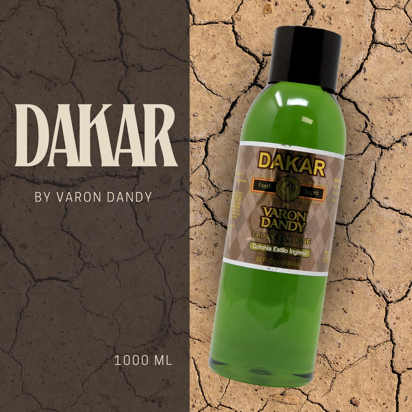 Varon Dandy Dakar Fresh Scent English Style Cologne for Men, 32 Fl Oz Beauty & Personal Care VARON DANDY