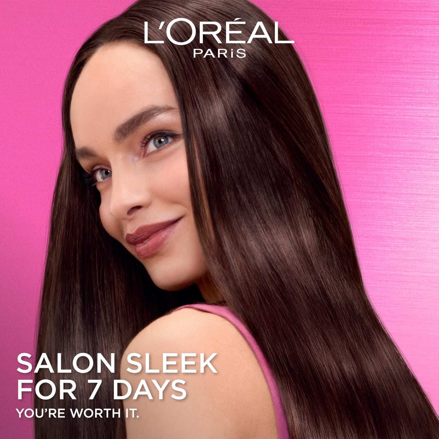 L'Oreal Paris Sulfate Free Iron Sleek Smoothing Shampoo and Conditioner Set, Frizz Control and Humidity-Resistant Formula with Alpha-Acids, Suitable Beauty & Personal Care L'Oreal Paris