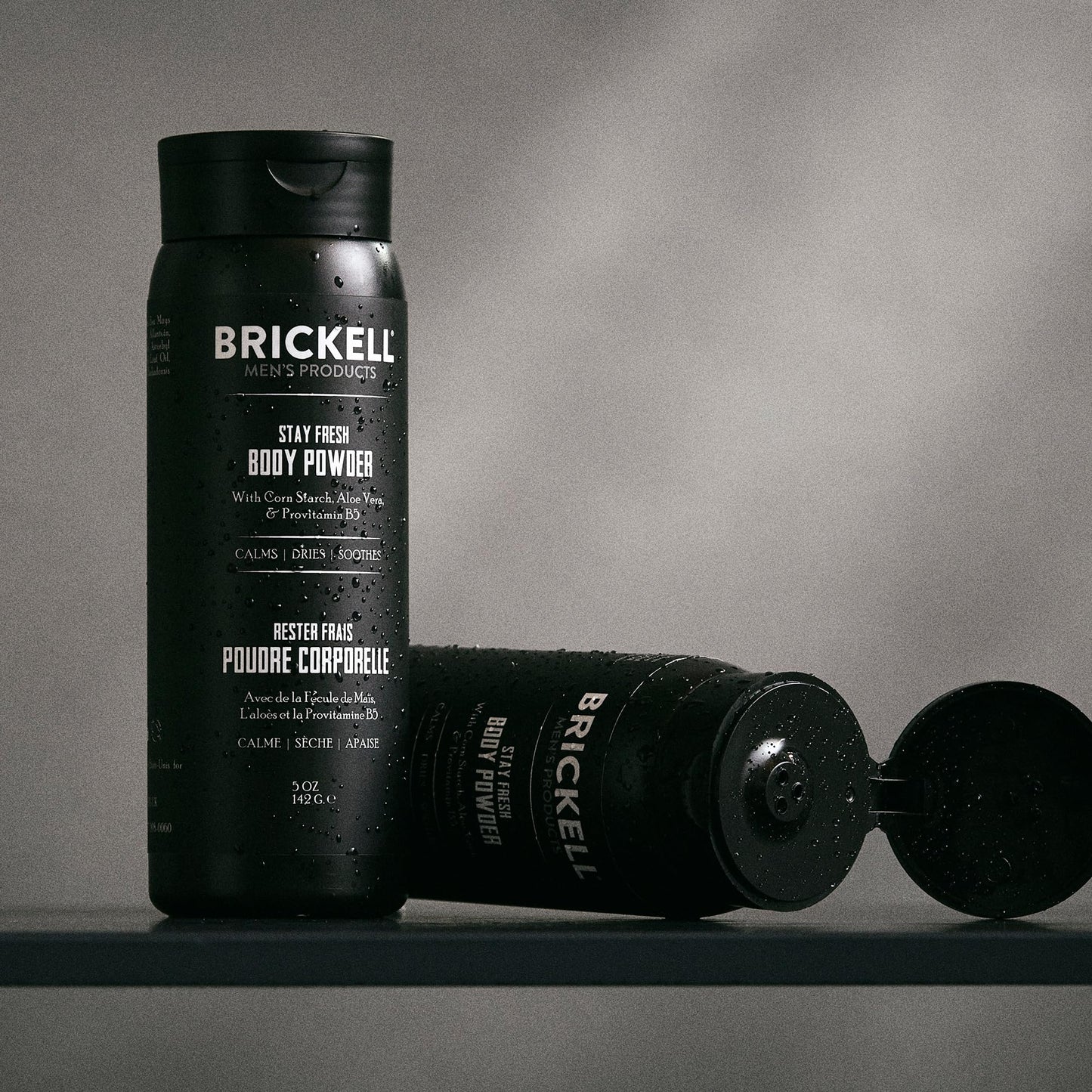 Brickell Men's Products Stay Fresh Body Powder for Men, Natural and Organic Talc-Free, Absorbs Sweat, Keeps Skin Dry, Scented, 5 oz Beauty & Personal Care Brickell Men's Products