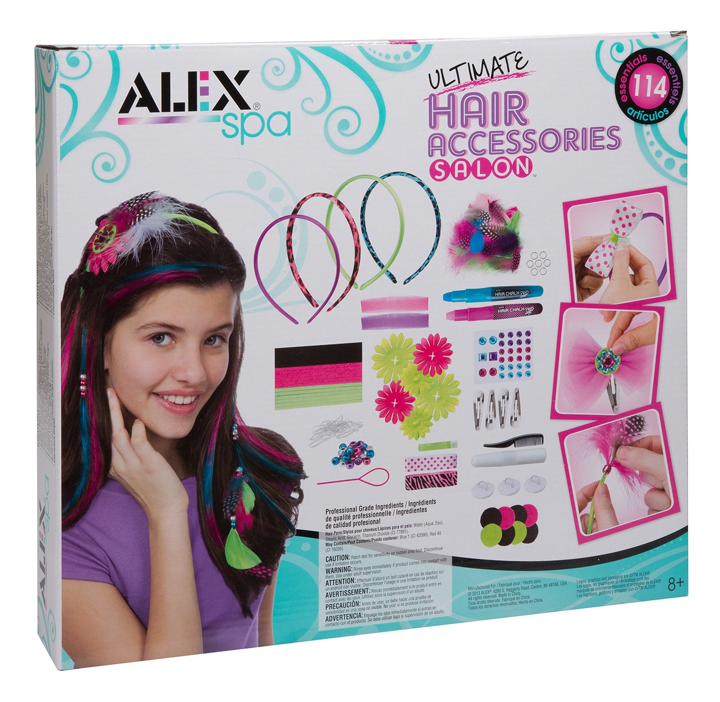 Alex Spa Ultimate Hair Accessories Salon Girls Fashion Activity Beauty & Personal Care ALEX Toys