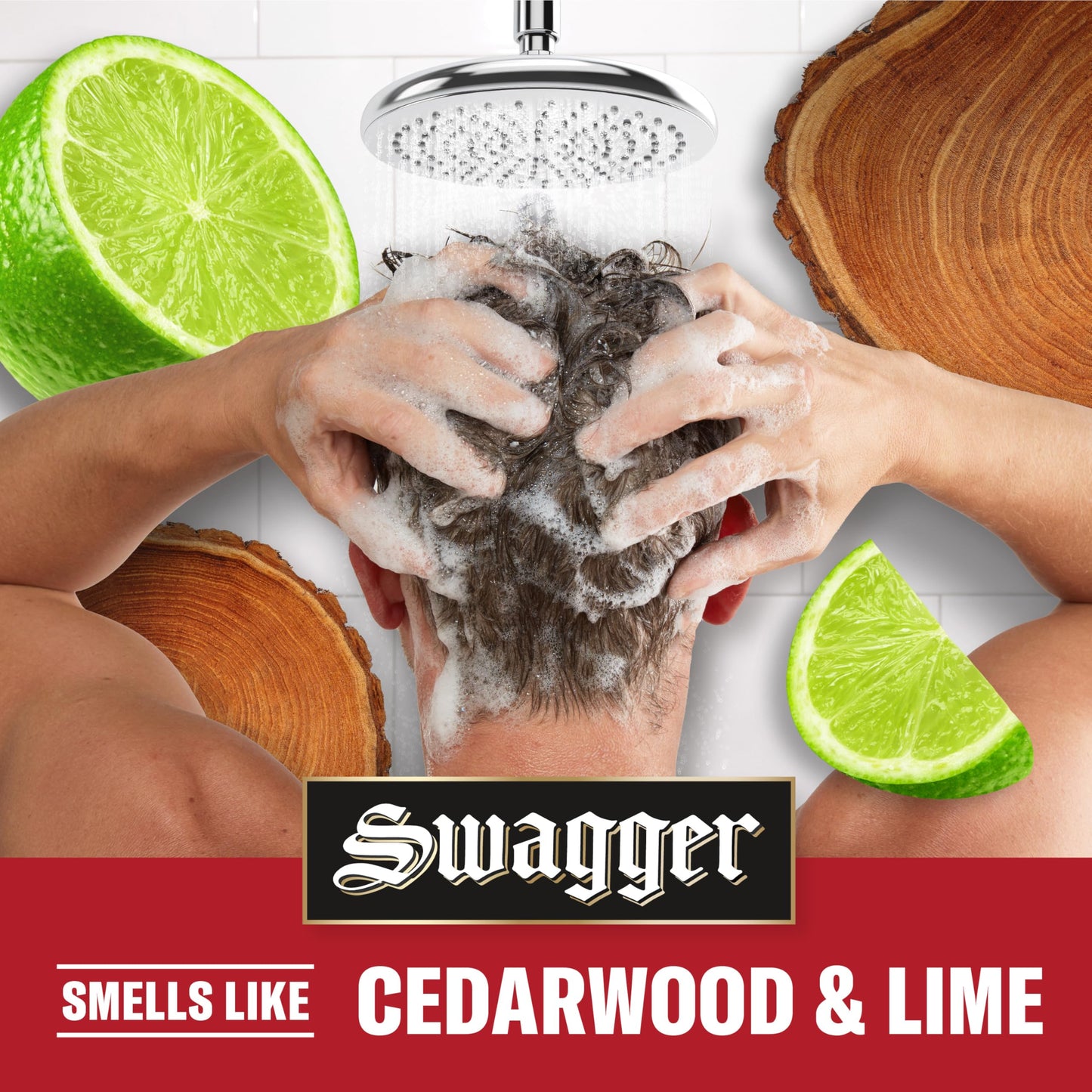 Old Spice Swagger 2-in-1 Shampoo & Conditioner for Men, Cedarwood Lime Scent, Barbershop Quality Hair Care, 29.2 fl oz Each, Twin Pack Beauty & Personal Care Old Spice