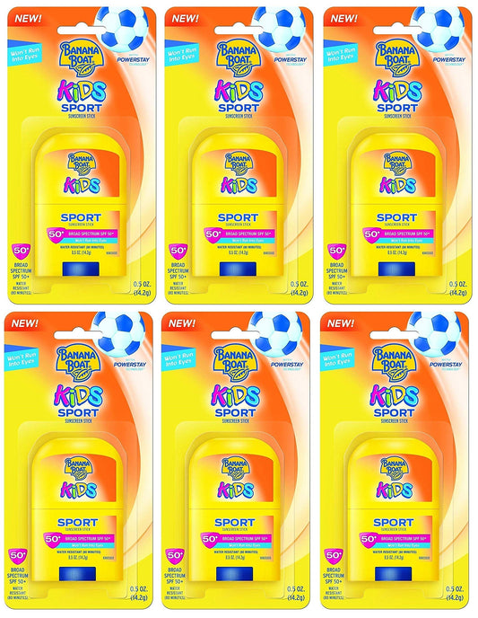 Banana Boat Spf#50+ Kids Sport Stick 0.5 Ounce (14ml) (6 Pack) Beauty & Personal Care Banana Boat