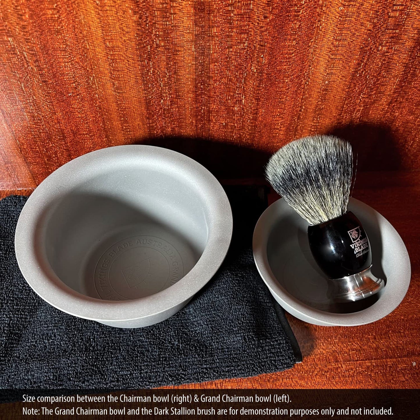 Vikings Blade Luxury Shaving Soap Bowl, Sandblasted Steel for Fast, Thick Lather, Unbreakable, Tactile Texture, Great for Standard Sized Pucks & Soaps Beauty and Personal Care Vikings Blade