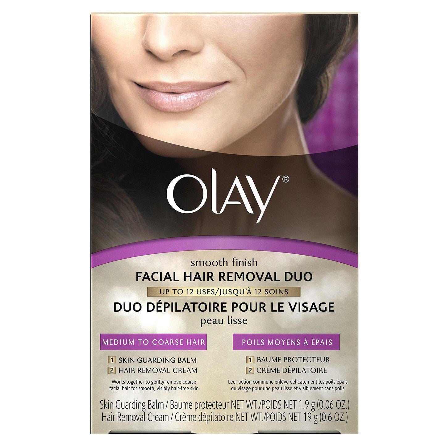 Olay Smooth Finish Facial Hair Remover For Women, Medium to Coarse Hair 1 Kit Beauty & Personal Care Olay