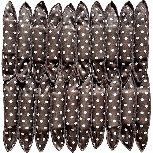 Aimin Soft Overnight Foam Curlers with Satin Sponge Rollers for Long Hair, No-Heat Curls (20 pcs, black) Beauty & Personal Care Aimin Hair
