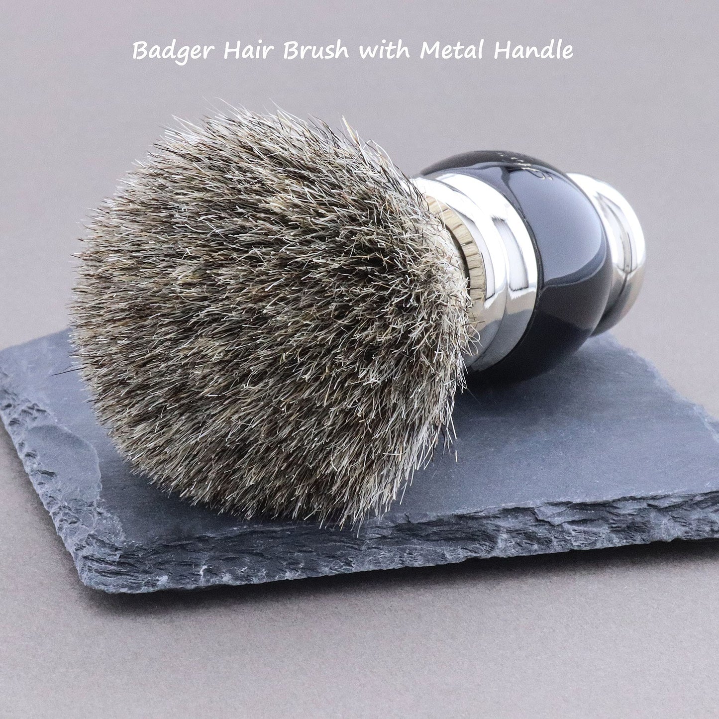 Haryali Hand Assembled Sophist Collection Black Badger Hair Shaving Brush With German Stainless Steel Wire Stand. by Haryali London Beauty and Personal Care Haryali London