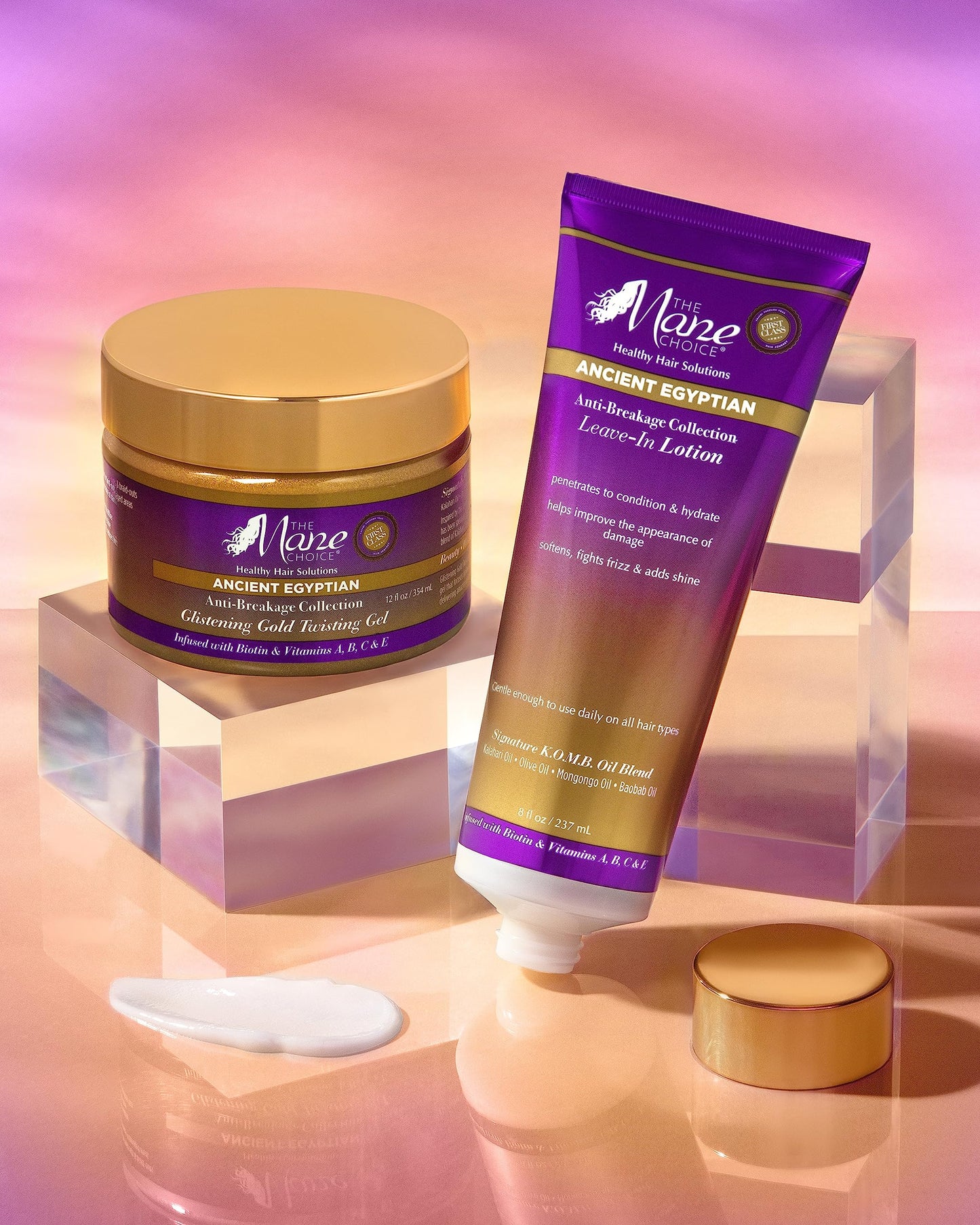 The Mane Choice Ancient Egyptian Anti-Breakage & Repair 24 Karat Gold Twisting Hair Gel, Definition & Shine Braid Gel for Dry, Damaged, Color or Beauty & Personal Care The Mane Choice