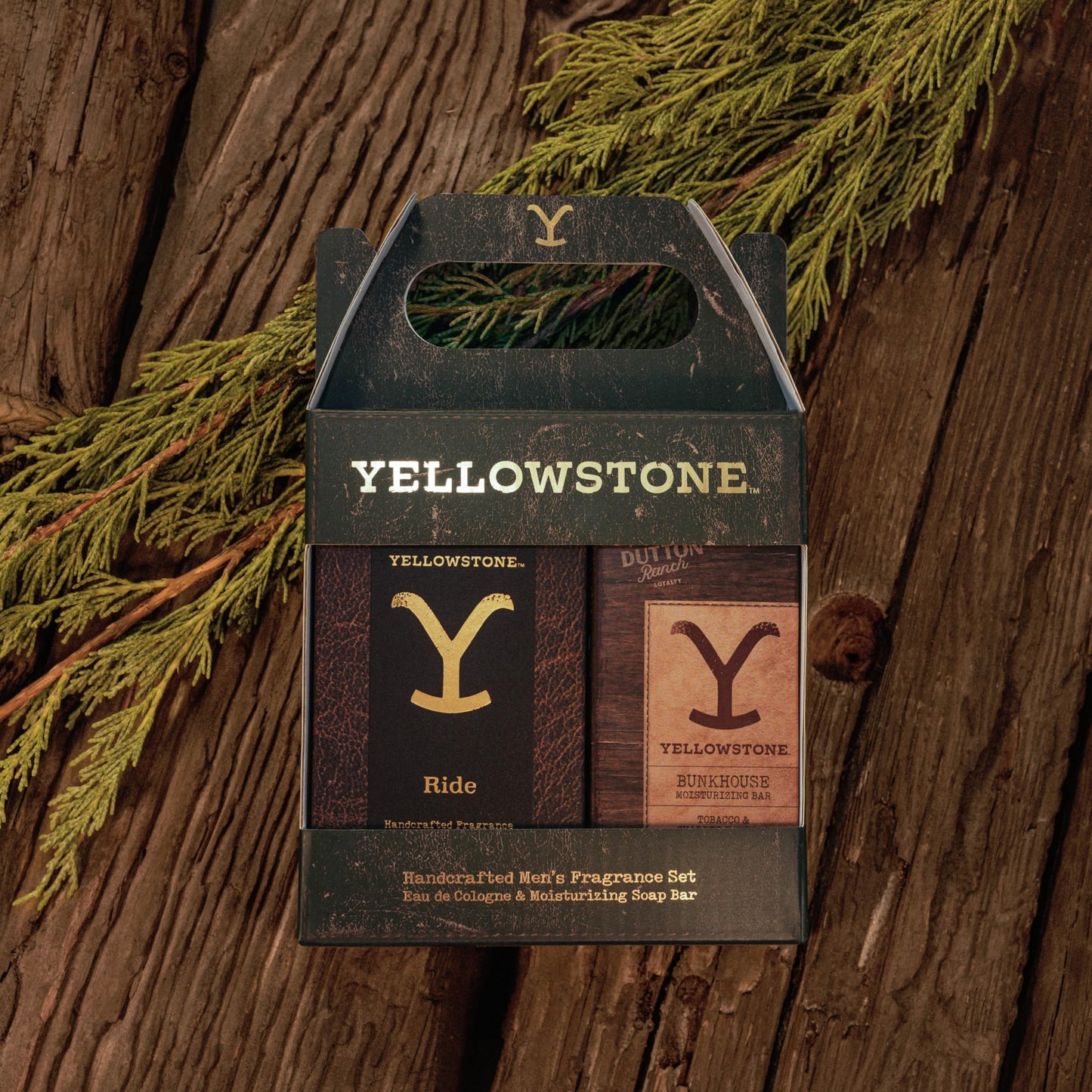 Yellowstone Men's Fragrance & Grooming Gift Set by Tru Western, Eau de Cologne & Artinsal Bar Soap - 1 fl oz Beauty & Personal Care Tru Fragrance Beauty