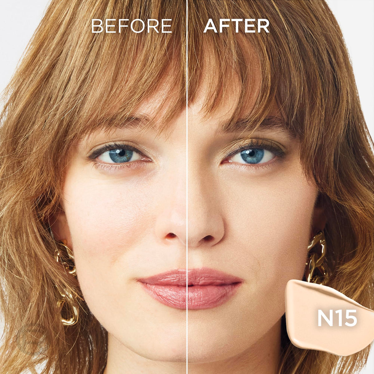 L'Oreal Paris Infallible Skin Ink 2-in-1 Foundation Concealer Hybrid Face Makeup, up to 48HR Transfer-Resistant with Medium Coverage, 15 Fair Neutral